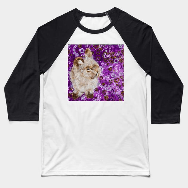 Bunny Anytime Valentines-Design Eleven Baseball T-Shirt by ArtbyMinda